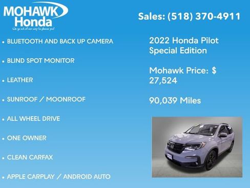 Used 2022 Honda Pilot Special Edition image 7