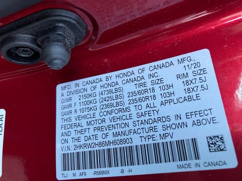 Certified 2021 Honda CR-V EX-L image 35