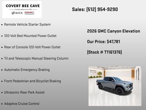 New 2026 GMC Canyon Elevation w/ Convenience Package AWD/4WD image 38