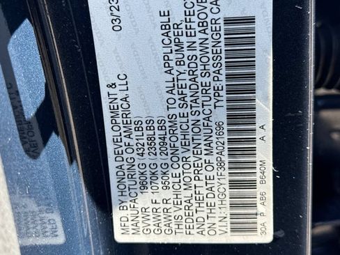 Certified 2023 Honda Accord EX image 34