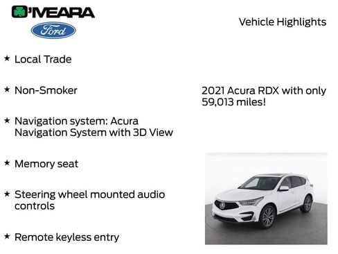 Used 2021 Acura RDX w/ Technology Package FWD image 7