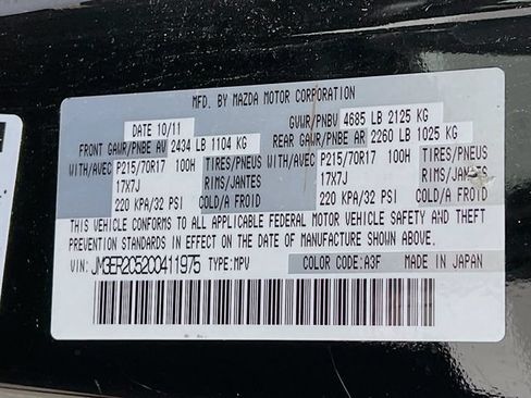 Used 2012 MAZDA CX-7 i Touring FWD image 11