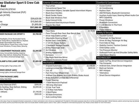 Used 2023 Jeep Gladiator Sport AWD/4WD image 3
