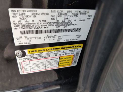 Used 2020 Ford Expedition Max Limited w/ Equipment Group 301A image 20