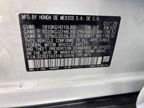 New 2026 Honda HR-V LX image 21