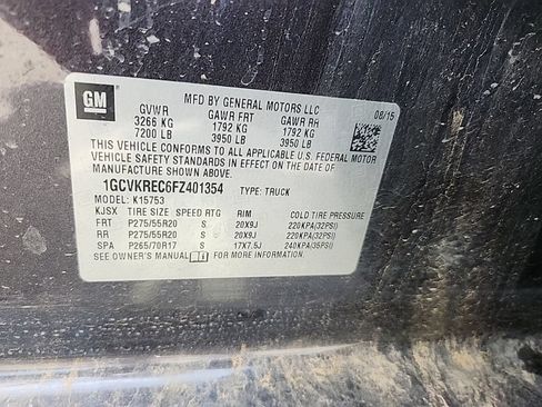 Used 2015 Chevrolet Silverado 1500 LT w/ LT Convenience Package AWD/4WD image 43