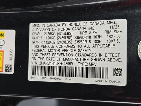 Certified 2024 Honda CR-V EX image 35