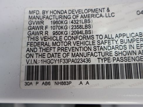 Certified 2023 Honda Accord EX image 32