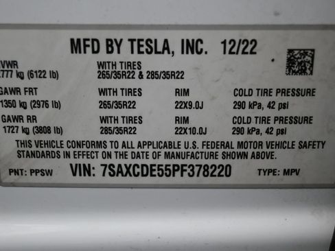 Used 2023 Tesla Model X AWD/4WD image 10