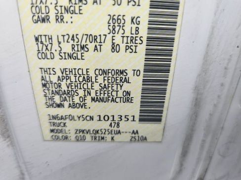 Used 2012 Nissan NV 2500 S w/ Side Curtain Airbag Pkg image 39