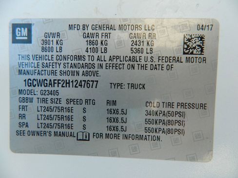 Used 2017 Chevrolet Express 2500 image 24