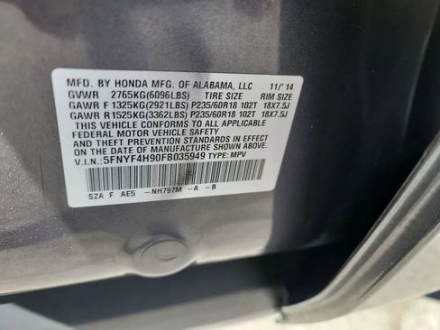 Used 2015 Honda Pilot Touring image 34