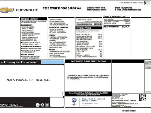 Used 2020 Chevrolet Express 3500 image 8