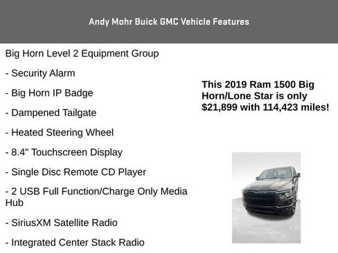 Used 2019 RAM 1500 Big Horn AWD/4WD image 12