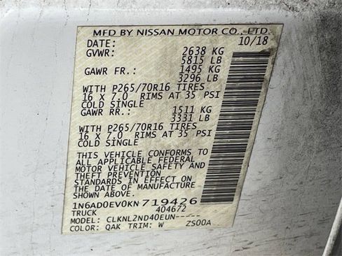 Used 2019 Nissan Frontier SV image 31