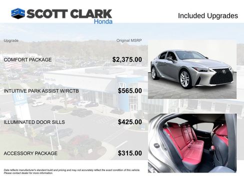 Used 2023 Lexus IS 300 w/ Comfort Package RWD image 8