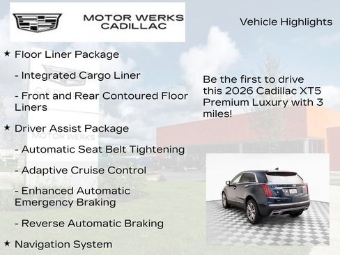 New 2026 Cadillac XT5 Premium Luxury w/ Driver Assist Package AWD/4WD image 13