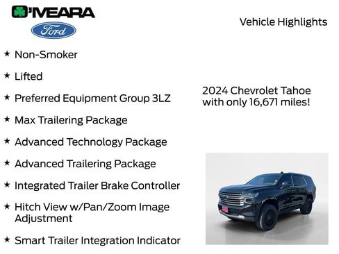 Used 2024 Chevrolet Tahoe High Country w/ Advanced Technology Package AWD/4WD image 8