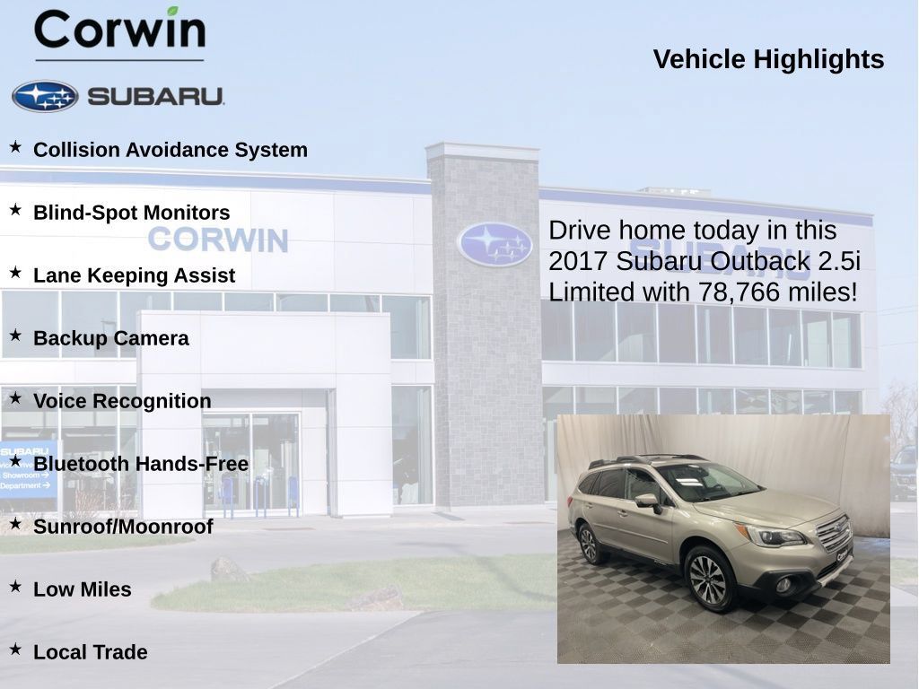 Used 2017 Subaru Outback 2.5i Limited AWD/4WD image 6