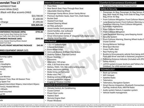 Used 2025 Chevrolet Trax LT w/ Driver Confidence Package FWD image 11