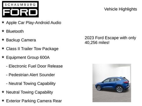 Used 2023 Ford Escape Platinum w/ Class II Trailer Tow Package AWD/4WD image 7