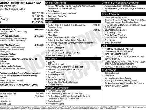 Certified 2023 Cadillac XT6 Premium Luxury w/ Platinum Package AWD/4WD image 36