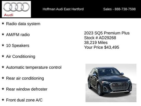 Used 2023 Audi SQ5 Premium Plus w/ Premium Plus Package AWD/4WD image 30