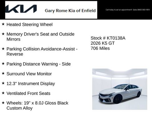 Certified 2026 Kia K5 GT w/ GT1 Package FWD image 30