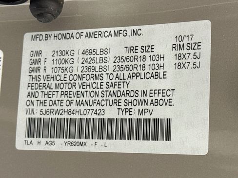 Certified 2017 Honda CR-V EX-L image 31