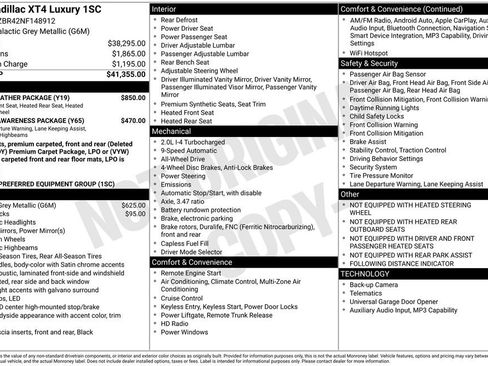 Certified 2022 Cadillac XT4 Luxury w/ Cold Weather Package image 1