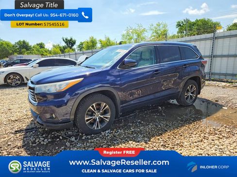 Used 2016 Toyota Highlander XLE w/ Protection Package #3 AWD/4WD image 1