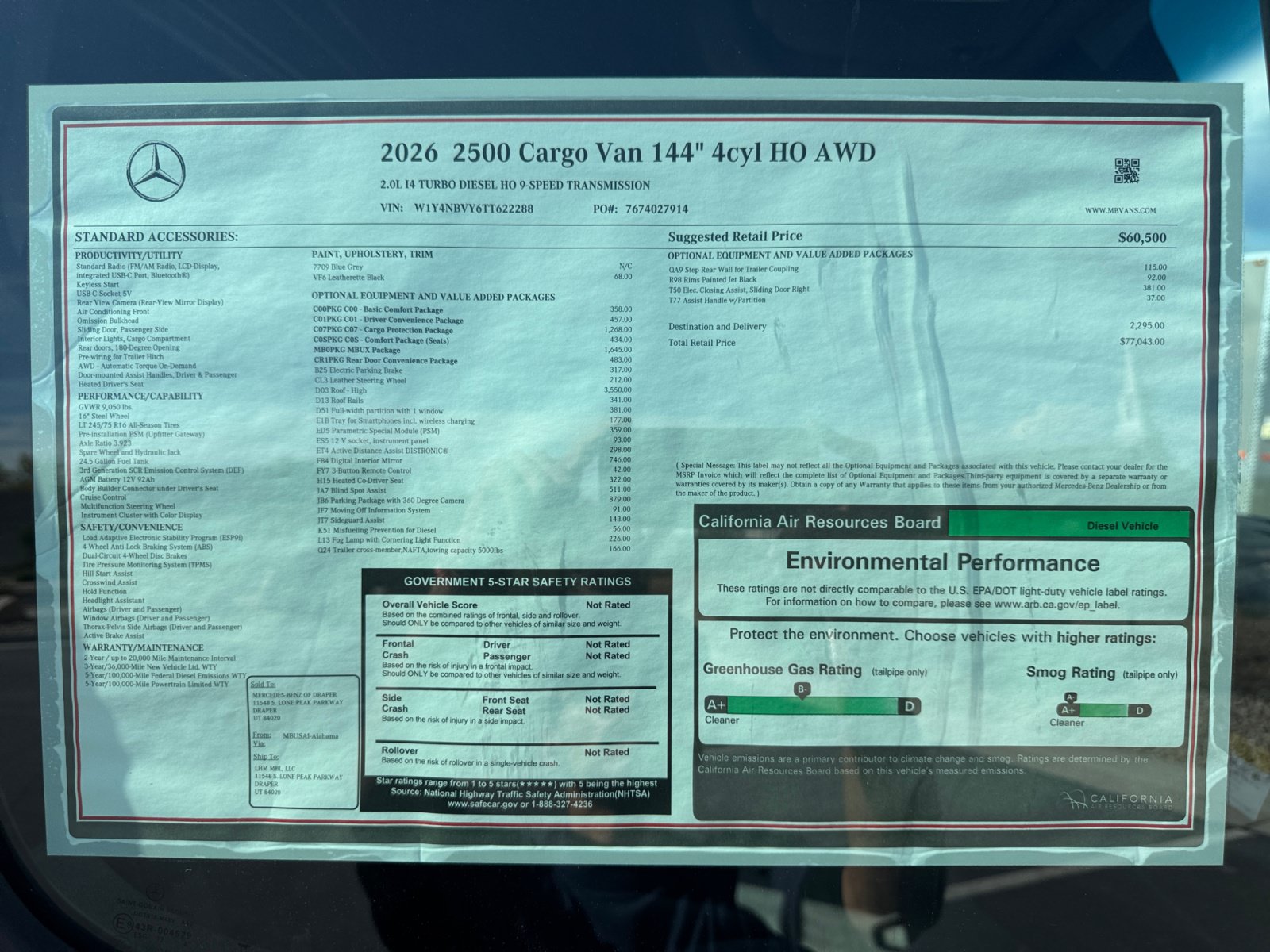 New 2026 Mercedes-Benz Sprinter 2500 image 32