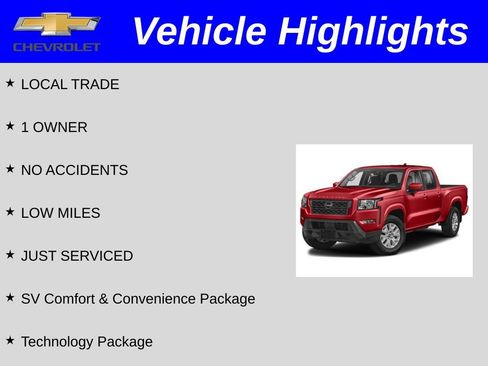 Used 2022 Nissan Frontier SV image 2