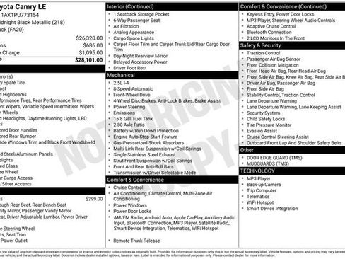 Used 2023 Toyota Camry LE image 19