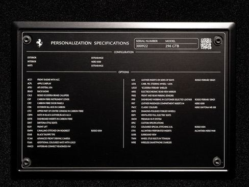 Certified 2024 Ferrari 296 GTB RWD image 12