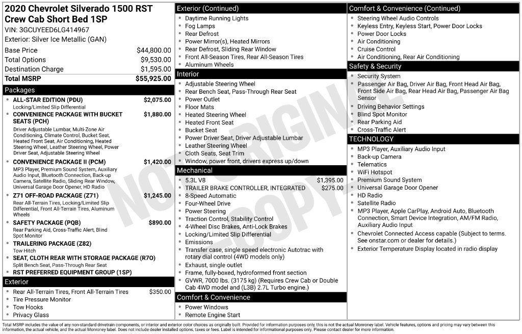 Used 2020 Chevrolet Silverado 1500 RST w/ All-Star Edition AWD/4WD image 31