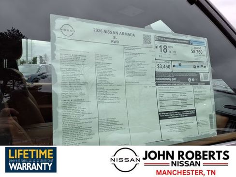 New 2026 Nissan Armada SL w/ Captain's Chari Seat Package image 18