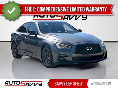 Used 2022 INFINITI Q50 Red Sport 400 w/ Carbon Fiber Package