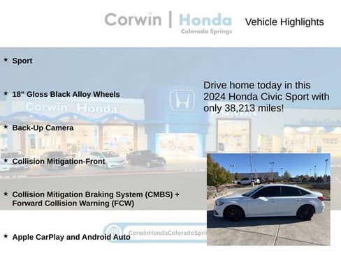 Used 2024 Honda Civic Sport image 6