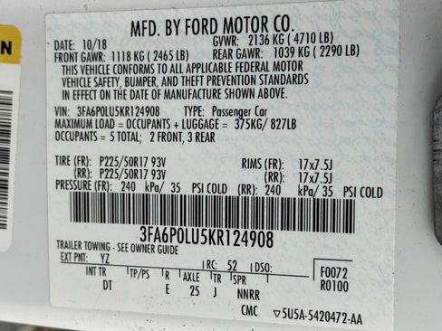 Used 2019 Ford Fusion SE FWD image 38