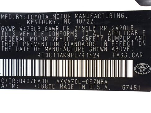 Used 2023 Toyota Camry LE FWD image 38
