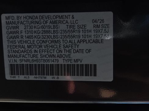 New 2026 Honda Odyssey Elite image 23