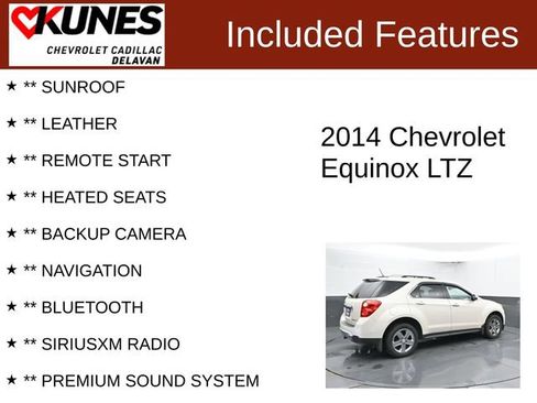 Used 2014 Chevrolet Equinox LTZ AWD/4WD image 3