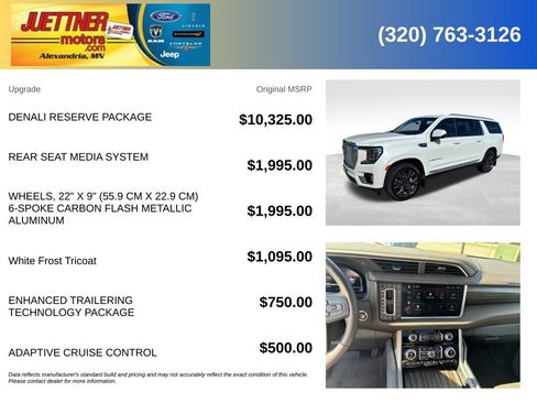 Used 2023 GMC Yukon XL Denali w/ Denali Reserve Package AWD/4WD image 5