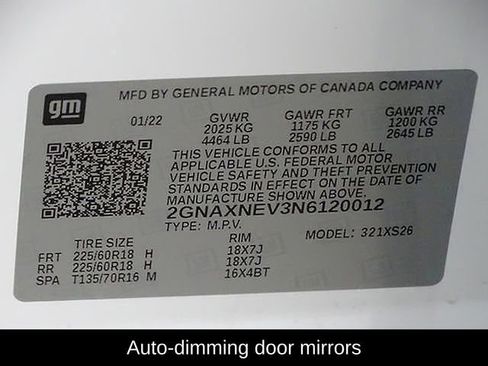 Used 2022 Chevrolet Equinox Premier w/ LPO, Floor Liner Package image 20