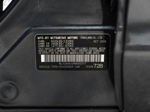 Used 2024 Mitsubishi Mirage ES FWD image 61