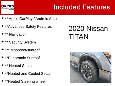 Used 2020 Nissan Titan PRO-4X w/ Pro-4x Convenience Package AWD/4WD image 4