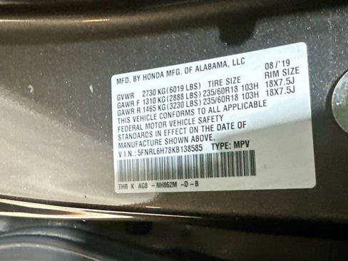 Used 2019 Honda Odyssey EX-L image 30