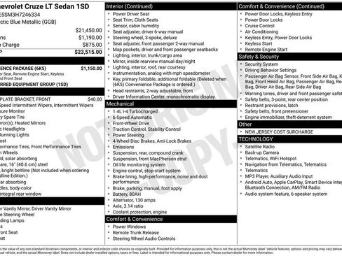 Used 2017 Chevrolet Cruze LT w/ Convenience Package FWD image 23
