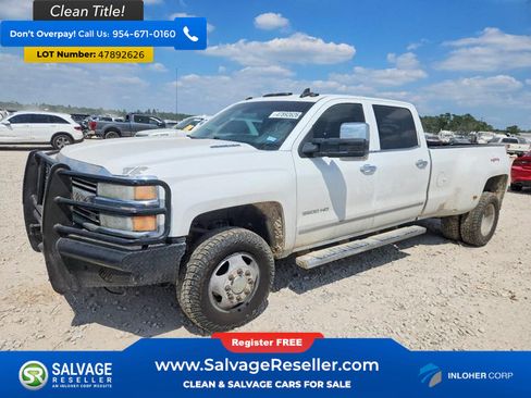 Used 2015 Chevrolet Silverado 3500 LTZ w/ Duramax Plus Package AWD/4WD image 1